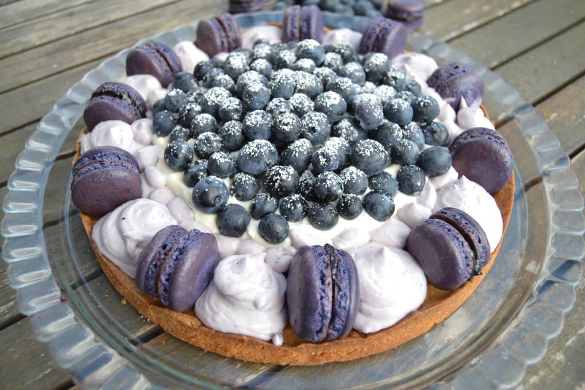 Macaron Torte mit Blaubeeren - Kochen aus Liebe