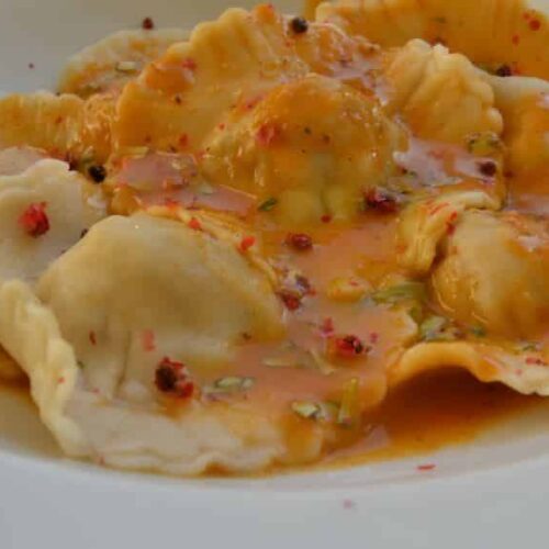 Ravioli mit Kaninchenfüllung