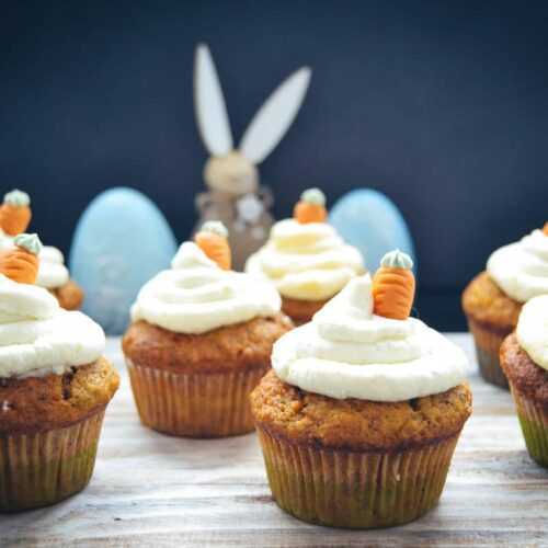 Karotten Muffins Rezept mit Frosting