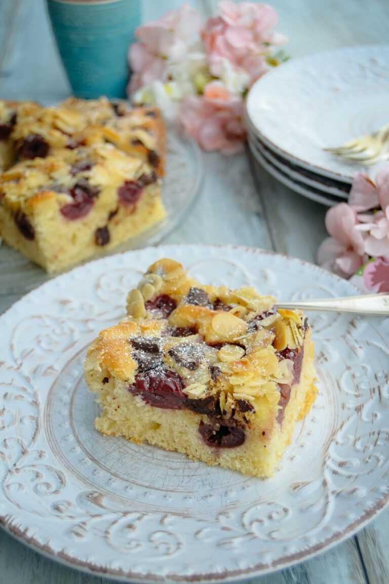 Einfacher Kirschkuchen vom Blech - Kochen aus Liebe