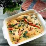 Hähnchenpfanne mit Spinat