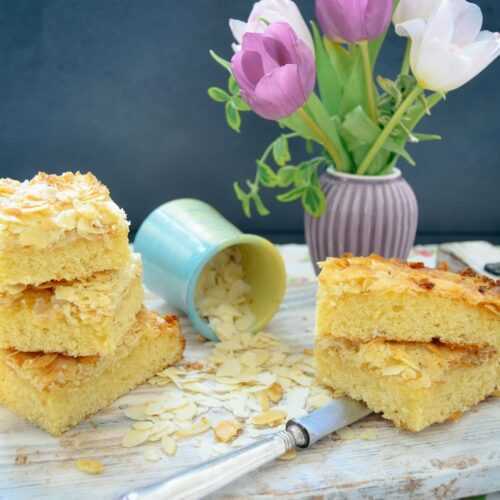 Blechkuchen mit Mandeln