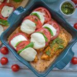 Hähnchen Caprese Hähnchenbrust im Backofen gegart