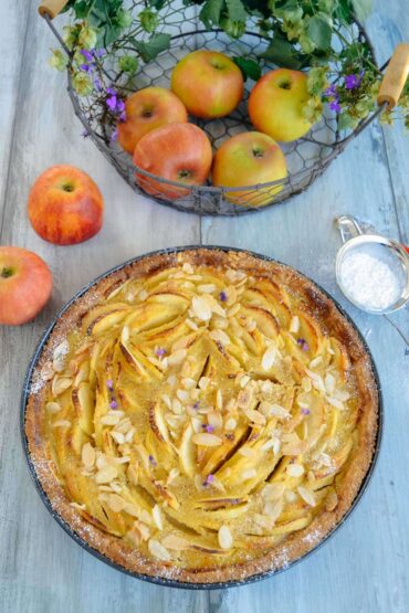 Französische Apfeltarte mit Rahmguss - Kochen aus Liebe