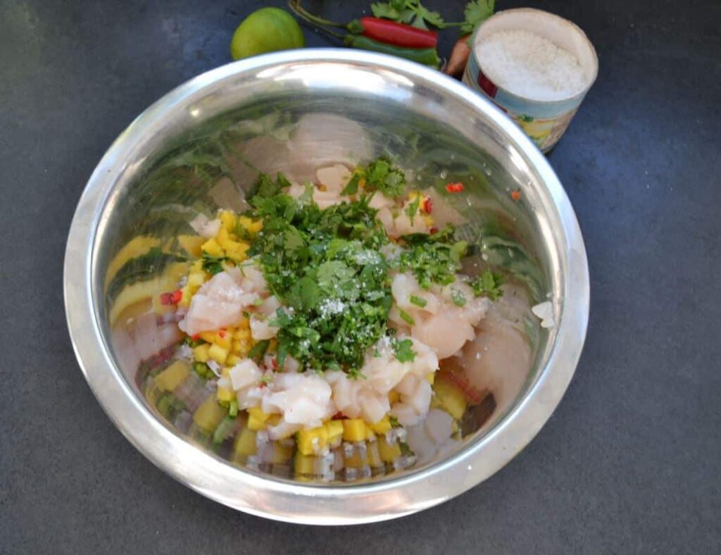 Jakobsmuschel Ceviche mit Mango - Kochen aus Liebe