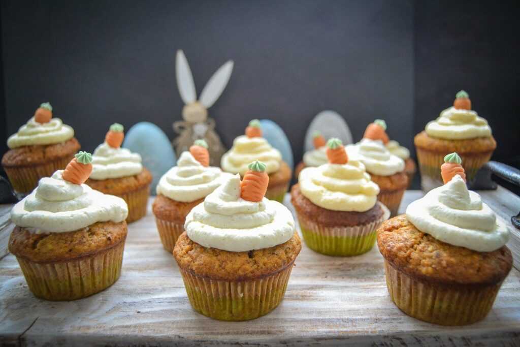 Karotten Muffins mit Frosting