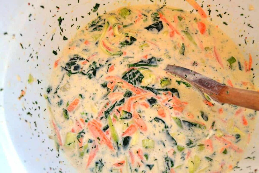 Quiche mit Lachs Möhren und Zucchini - Kochen aus Liebe