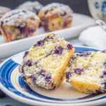 Buttermilch Muffins mit Blaubeeren