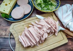 geschnittene Lyoner Wurst
