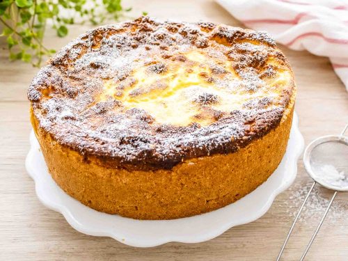 Käsekuchen mit Mürbeteig nach Omas Rezept