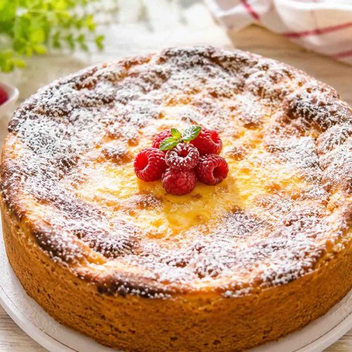 Omas Käsekuchen Rezept mit Mürbeteig einfach