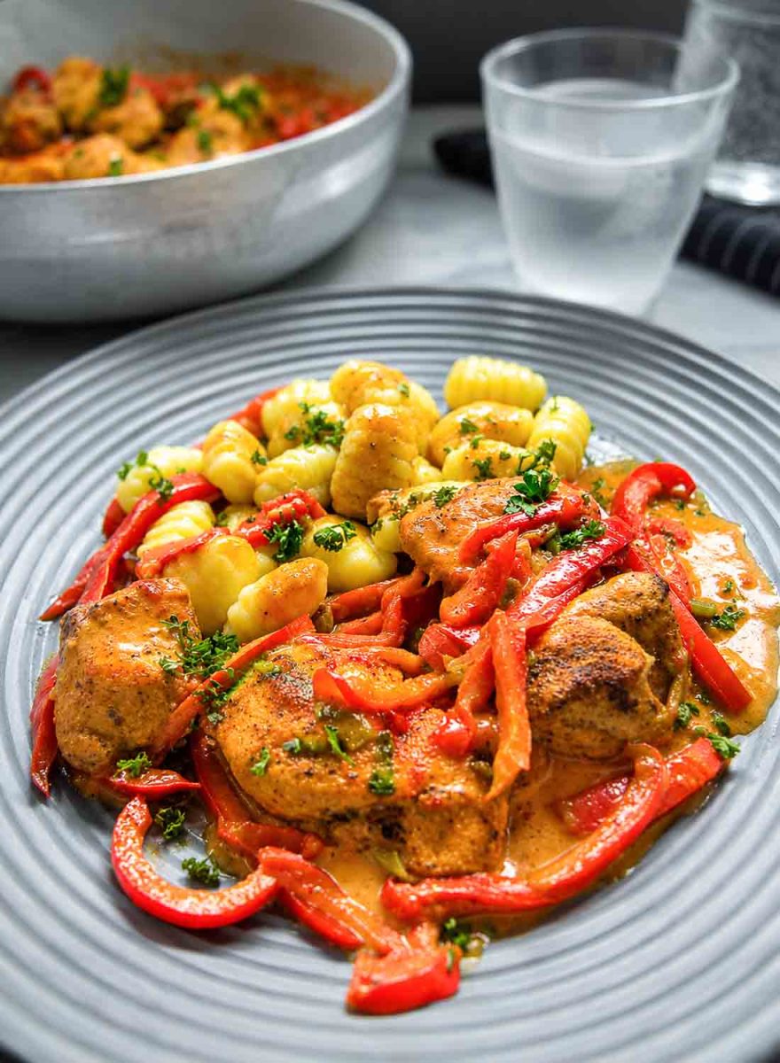 Paprika Sahne Hähnchen Rezept pikant würzig