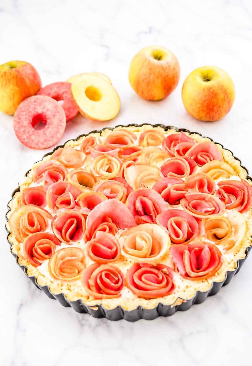 Apfelrosen Tarte Rezepte Apfelrose in Mandelcreme