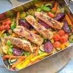 Ofenlachs mit Gemüse