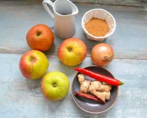 Apfelchutney Rezept scharf mit Ingwer