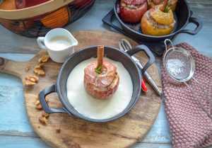 gefüllte Äpfel mit Marzipan und Nüssen