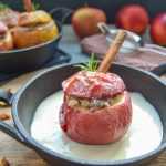 Gefüllter Bratapfel mit Marzipan Dessert Rezept