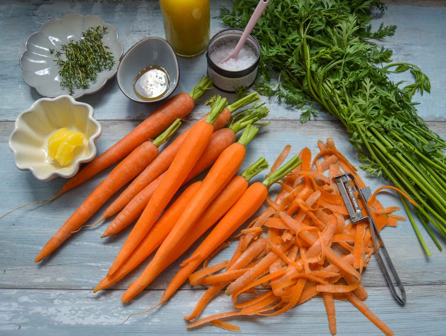 Glasierte Möhren in einem Orangensud - Kochen aus Liebe