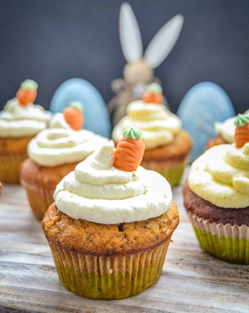 Karotten Muffins Rezept mit Frosting