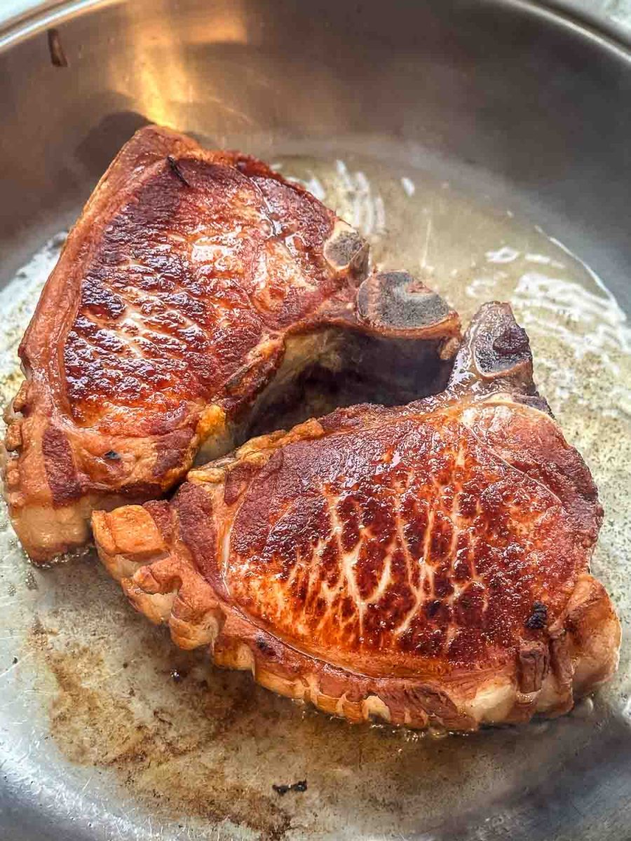 Dry Aged Pork Kotelett braten 