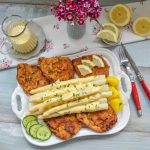 Spargelschnitzel mit Sauce béarnaise