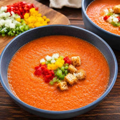 Gazpacho kalte spanische Gemüsesuppe