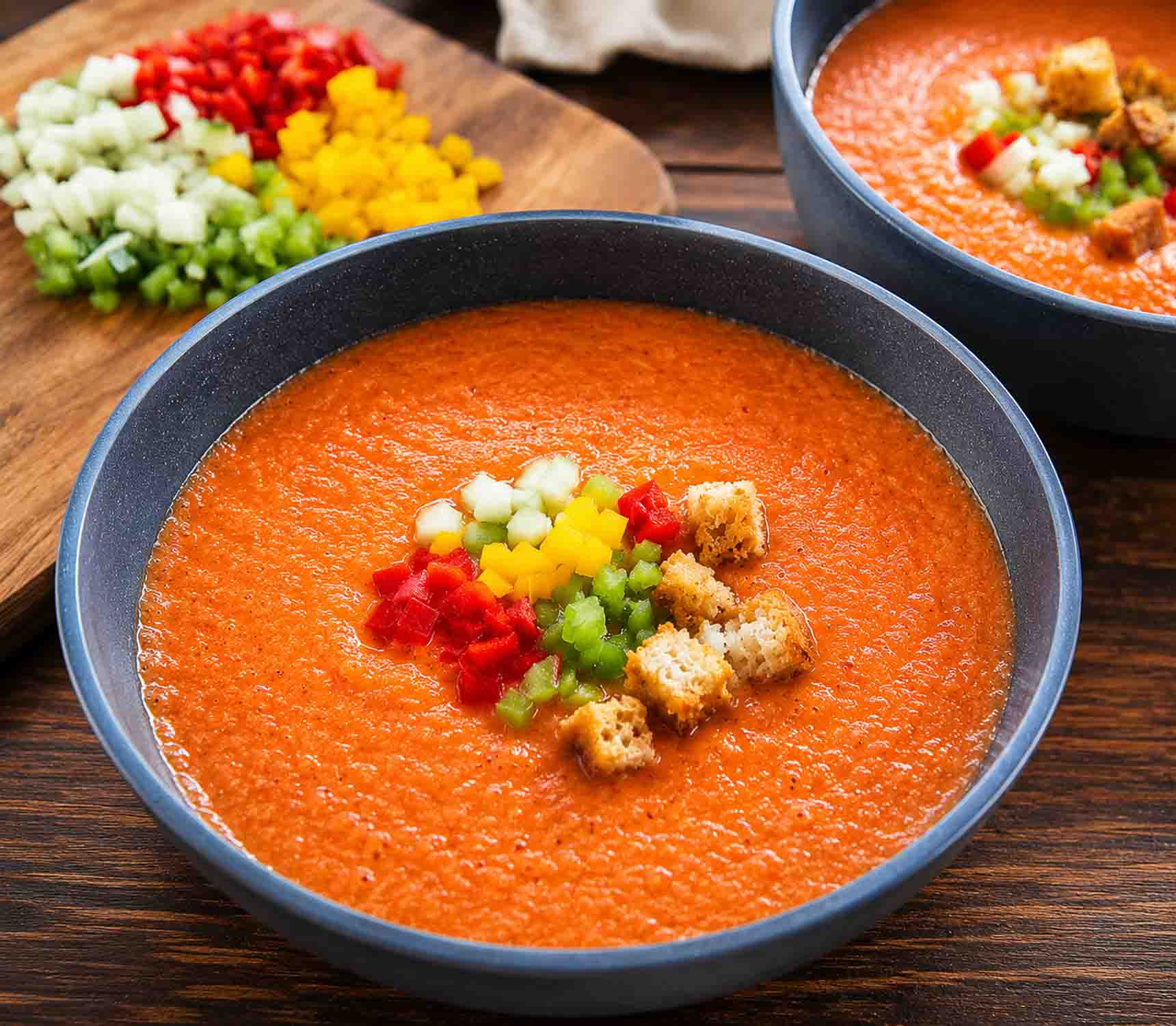 Gazpacho kalte spanische Gemüsesuppe 