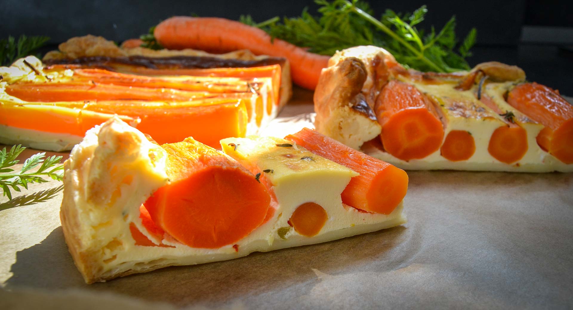 Quiche mit Blätterteig Möhren &amp; Frischkäse - Kochen aus Liebe