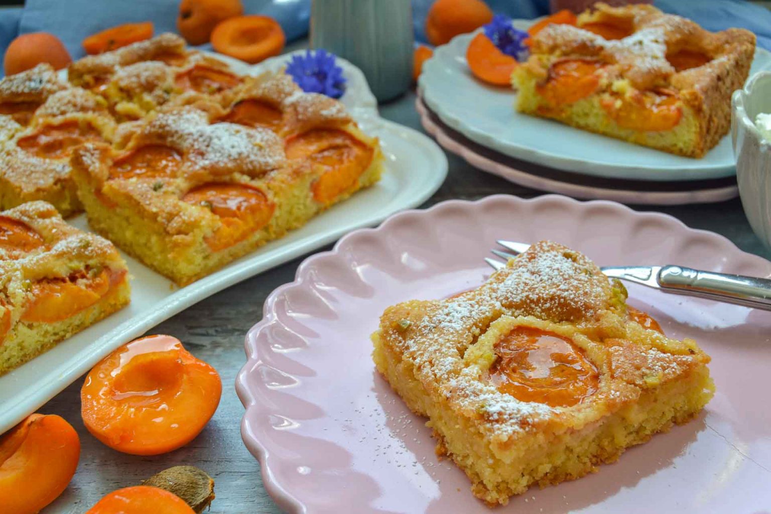 Omas Aprikosenkuchen mit Rührteig - Kochen aus Liebe