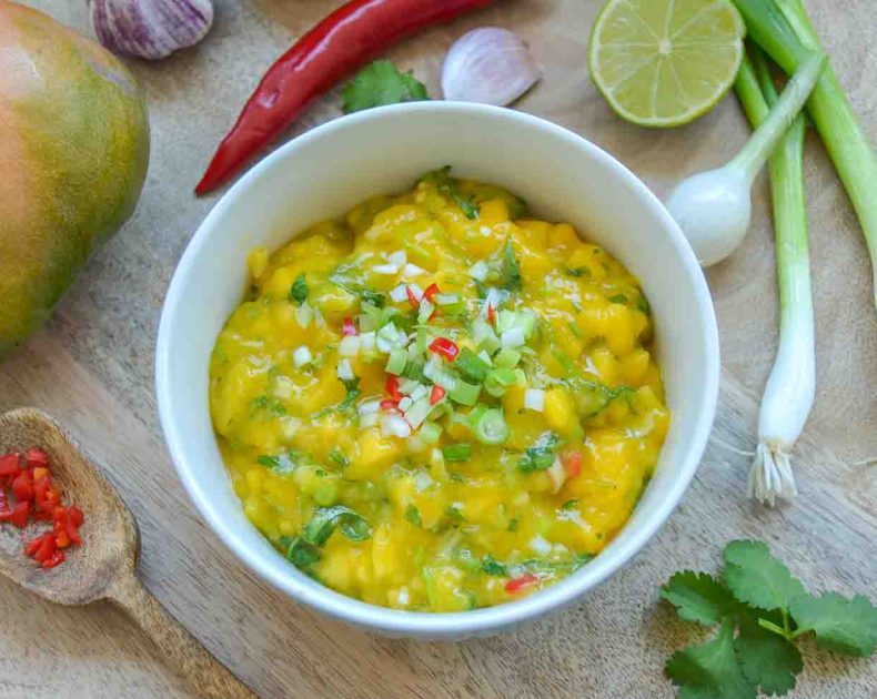 Rezept Hähnchenbrust mit Mango Salsa - Kochen aus Liebe