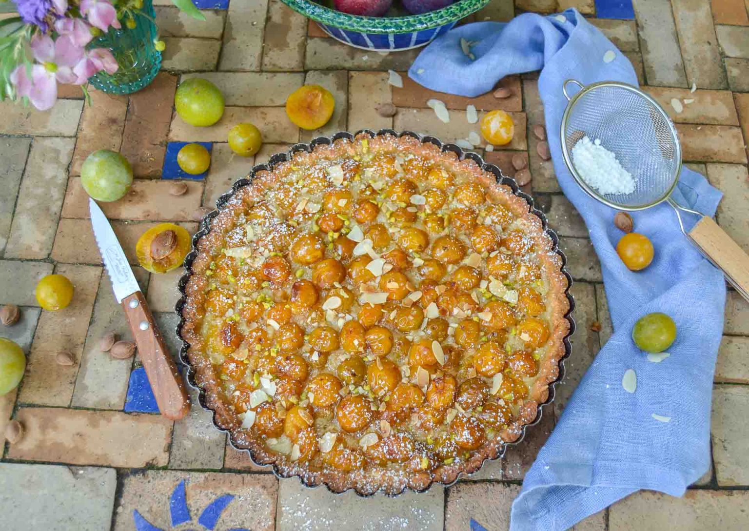 Mirabellenkuchen mit Mürbeteig - Kochen aus Liebe