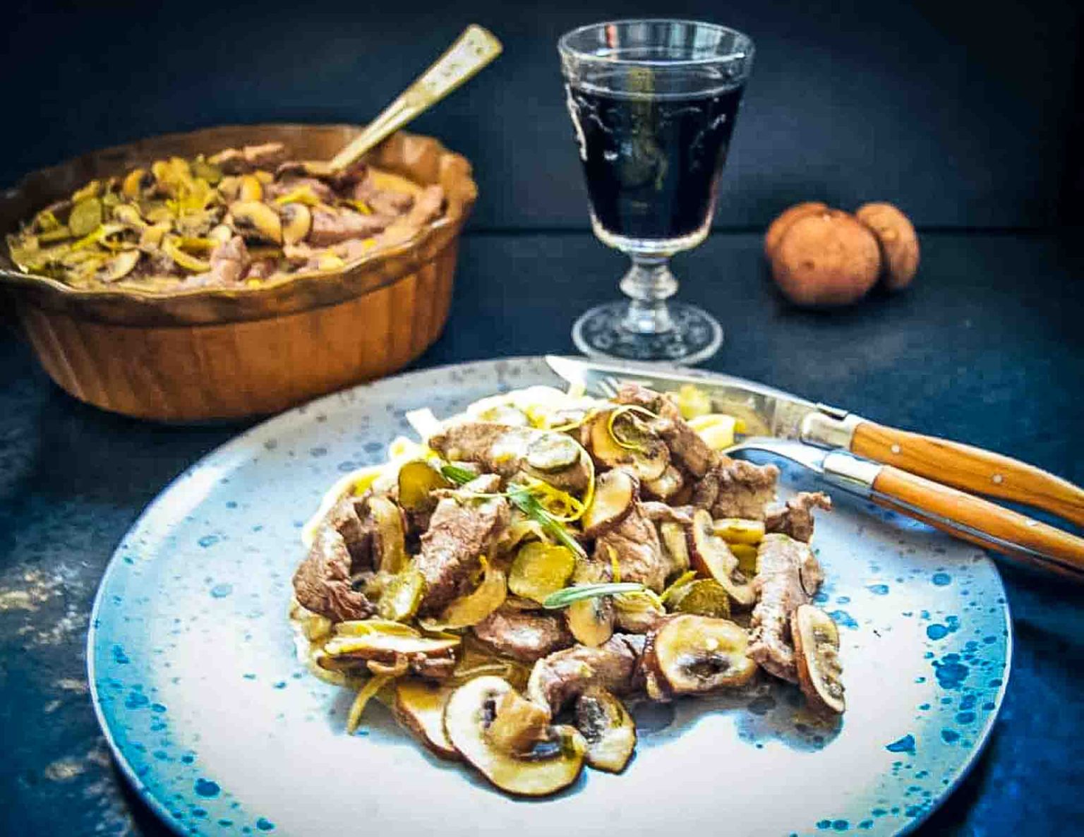 Boeuf Stroganoff Rezept klassisch Kochen aus Liebe