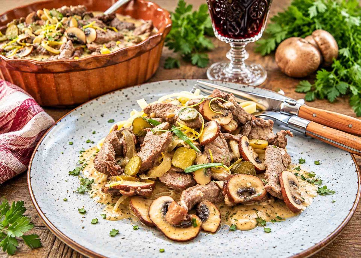 Boeuf Stroganoff Rezept klassisch