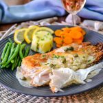 gebratener Rochenflügel mit Kapern, Weißweinsauce