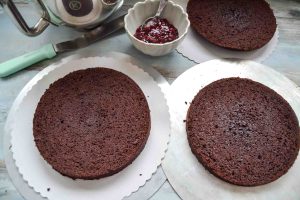 Schokoladenboden für Weihnachtstorte