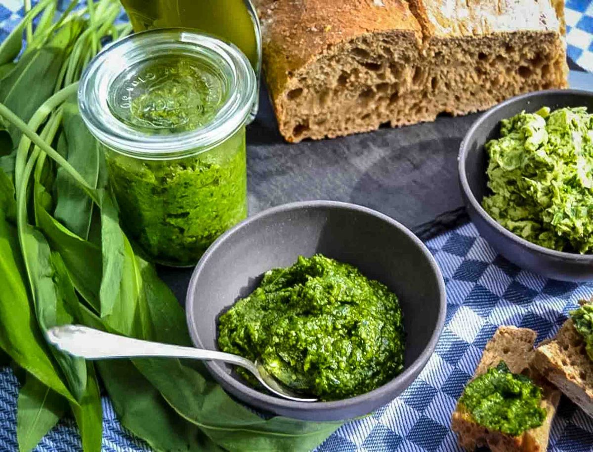 3 Bärlauch Rezepte Bärlauchpesto, Öl und Butter