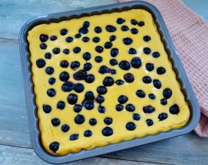 Käsekuchen mit Blaubeeren