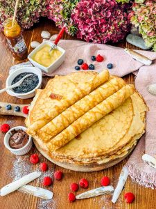 Süße bretonische Crepe zum Füllen