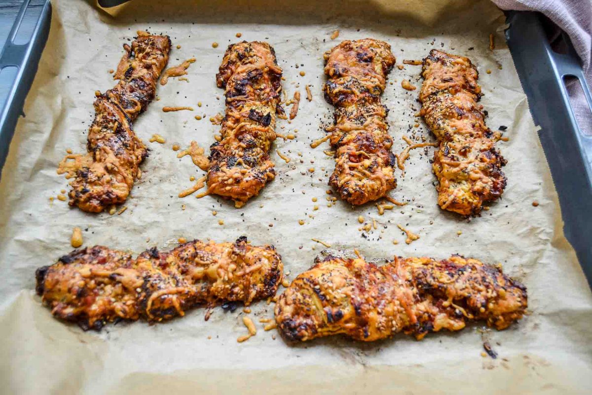 Blätterteigstangen mit Käse - Kochen aus Liebe