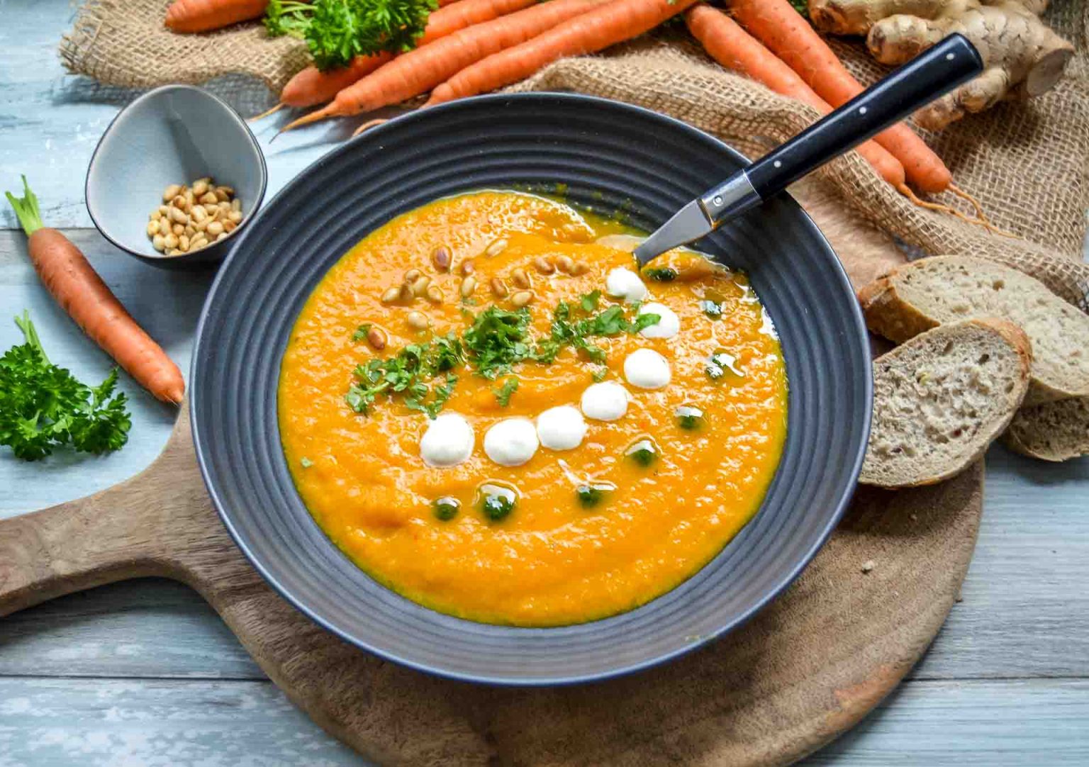 Karotten Ingwer Suppe Rezept - Kochen aus Liebe Karotten Ingwer Suppe Rezept - Kochen aus Liebe