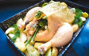 gefüllte Maispourlade mit Fenchel