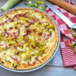Herzhafte Lauch Quiche mit Speck