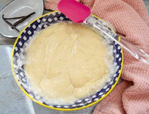 gekochter Pudding mit Vanille