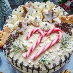 Weihnachtstorte mit Zimtsternen