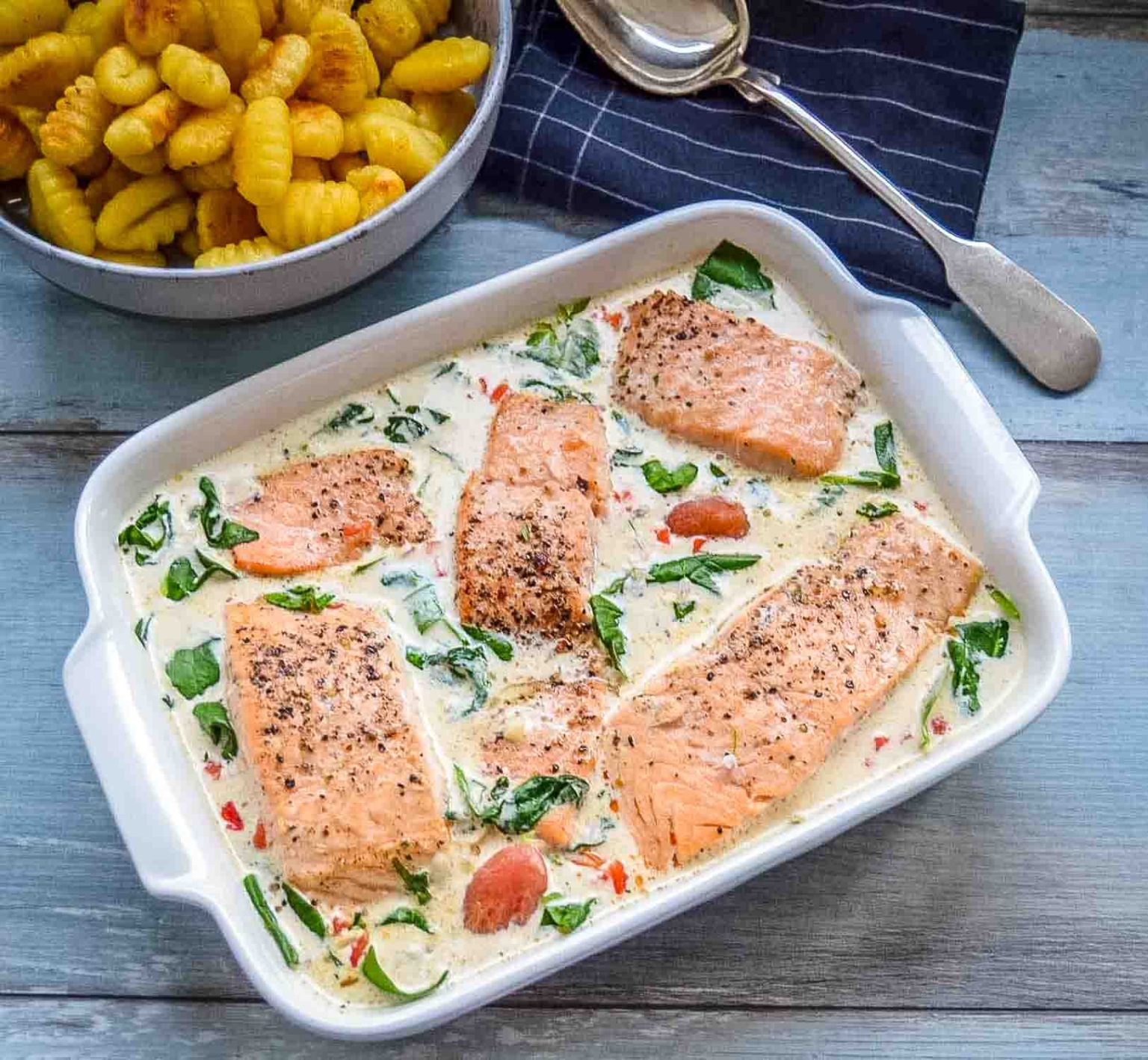 lachs im ofen mit sahne
