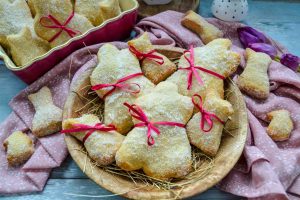 Süße Quark-Öl-Teig Osterhasen