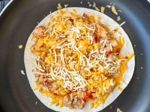 Quesadilla mit Hähnchen und Käse