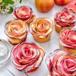 Apfelrosen Muffins mit Blätterteig kinderleicht gebacken