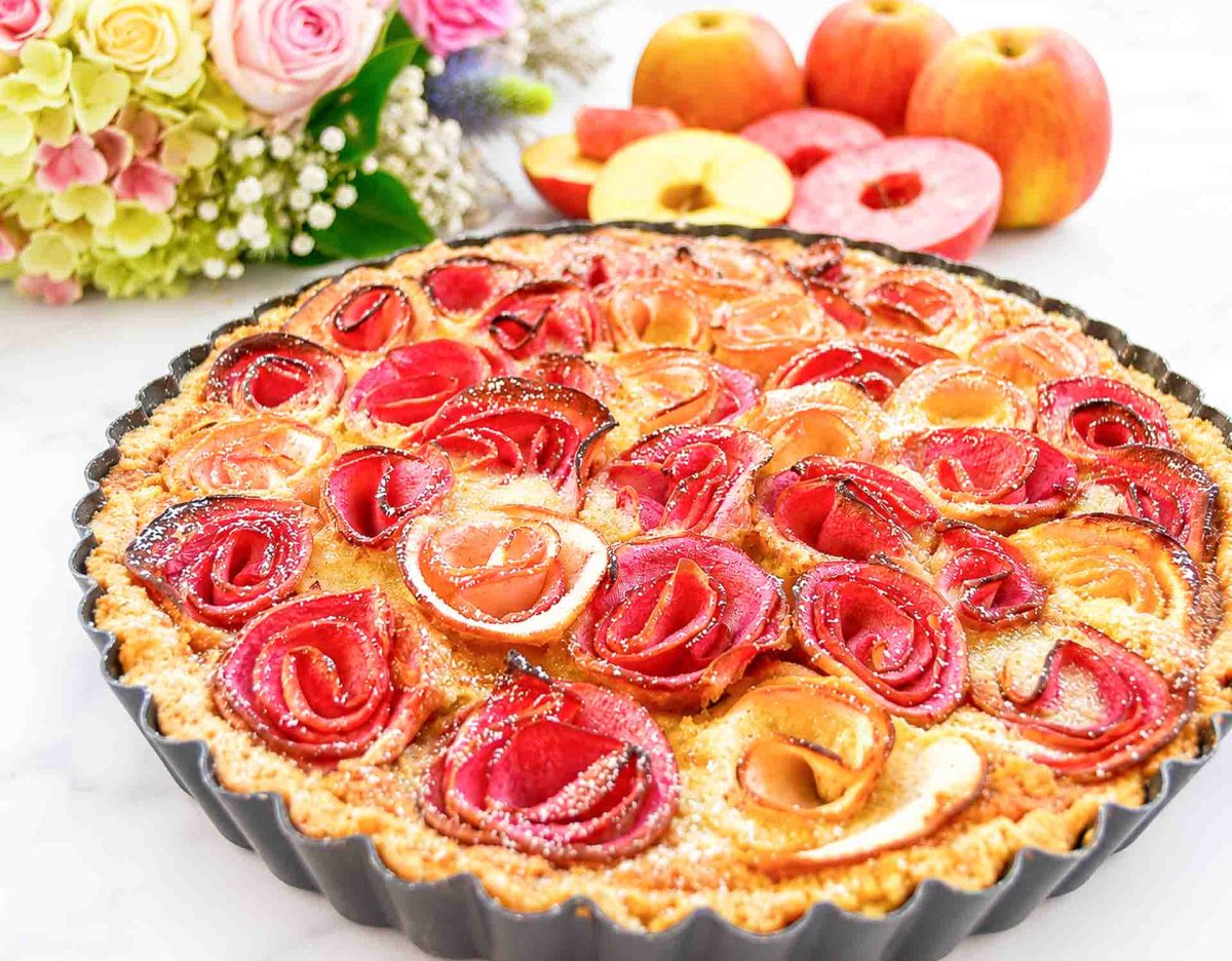 Apfelrosen Tarte Rezept