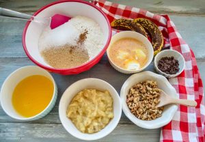 Zutaten Bananenbrot mit Walnüssen